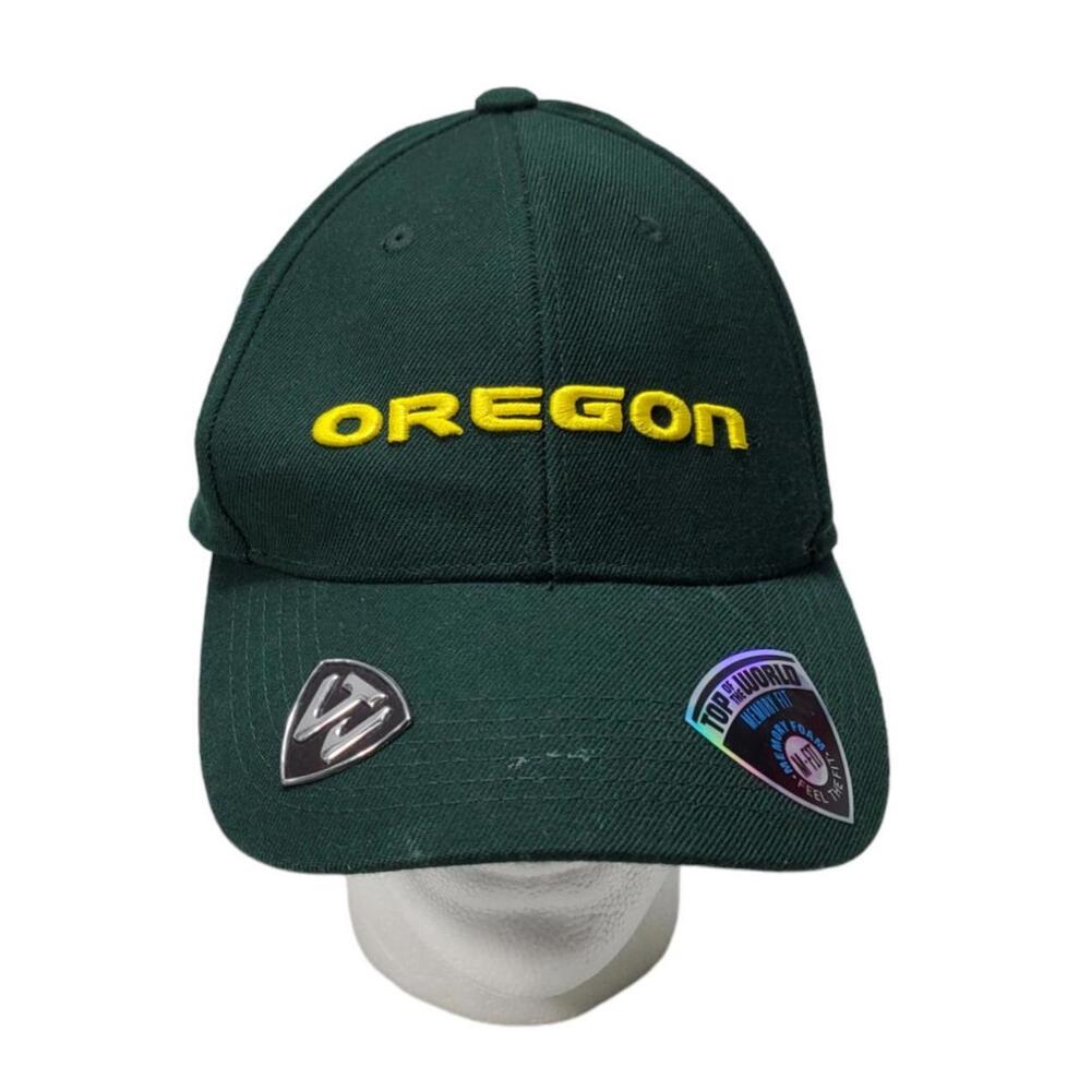 OREGON DUCKS  NCAA AEROCOOL GREEN ADJUSTABLE TOP OF THE WORLD CAP HAT